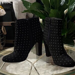 Fergalicious Black Studded Ankle Booties